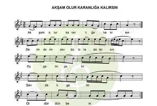Bağlama İle Çalınan Kolay Türkü Notaları 2026