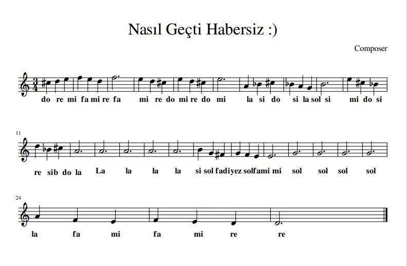 Keman İle Çalınan 10 Şarkı Ve Notaları Nasıl Geçti Habersiz