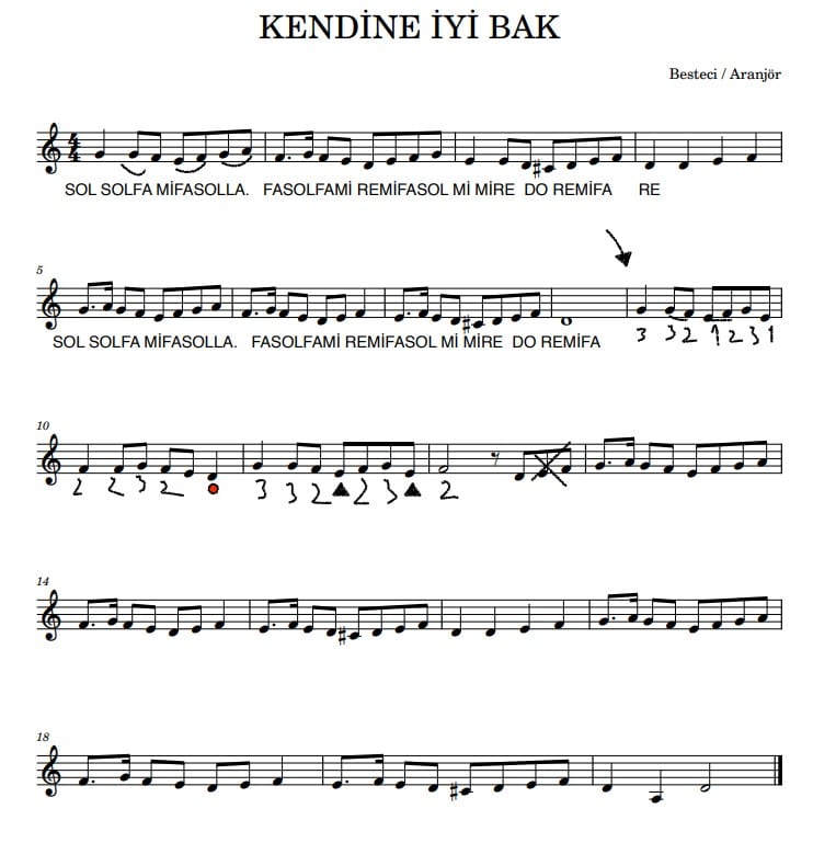 Kendine İyi Bak Notaları