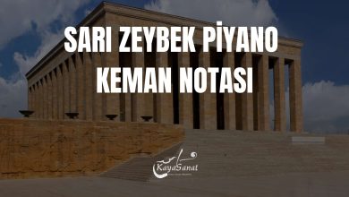 Sarı Zeybek Piyano Notası